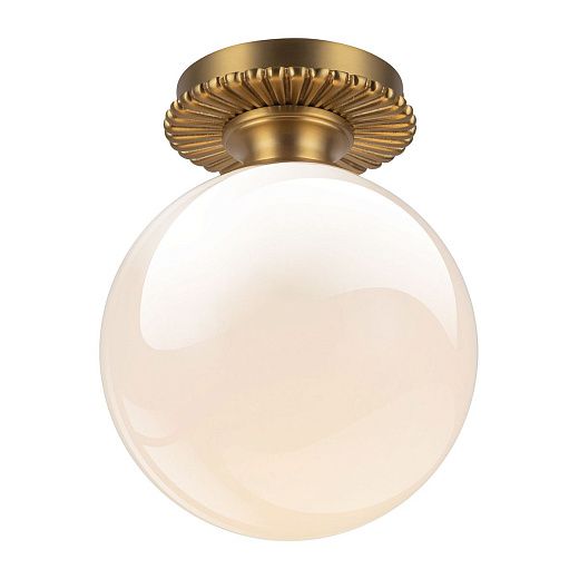 ALM-OTIS-F-BG-OP OTIS Brushed Gold/Shiny Opal// потолочный E27 1х40  х  ALM-OTIS-F-BG-OP