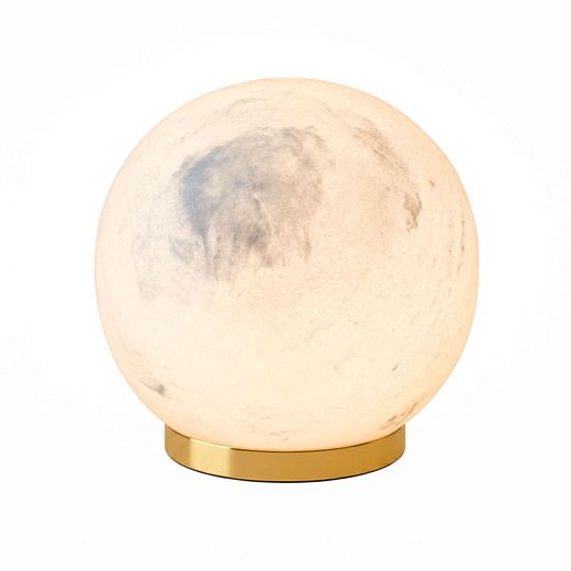 LUNA-TL-S-NS-LV  LUNA Gold painted/Namib Bianco // настольный  1х2,2  х  LUNA-TL-S-NS-LV