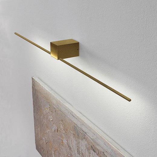 ORIZZONTE 50 OT+OR ORIZZONTE satin brass/brushed gold///matt настенный LED 2700K 1х3.92  х  ORIZZONTE 50 OT+OR