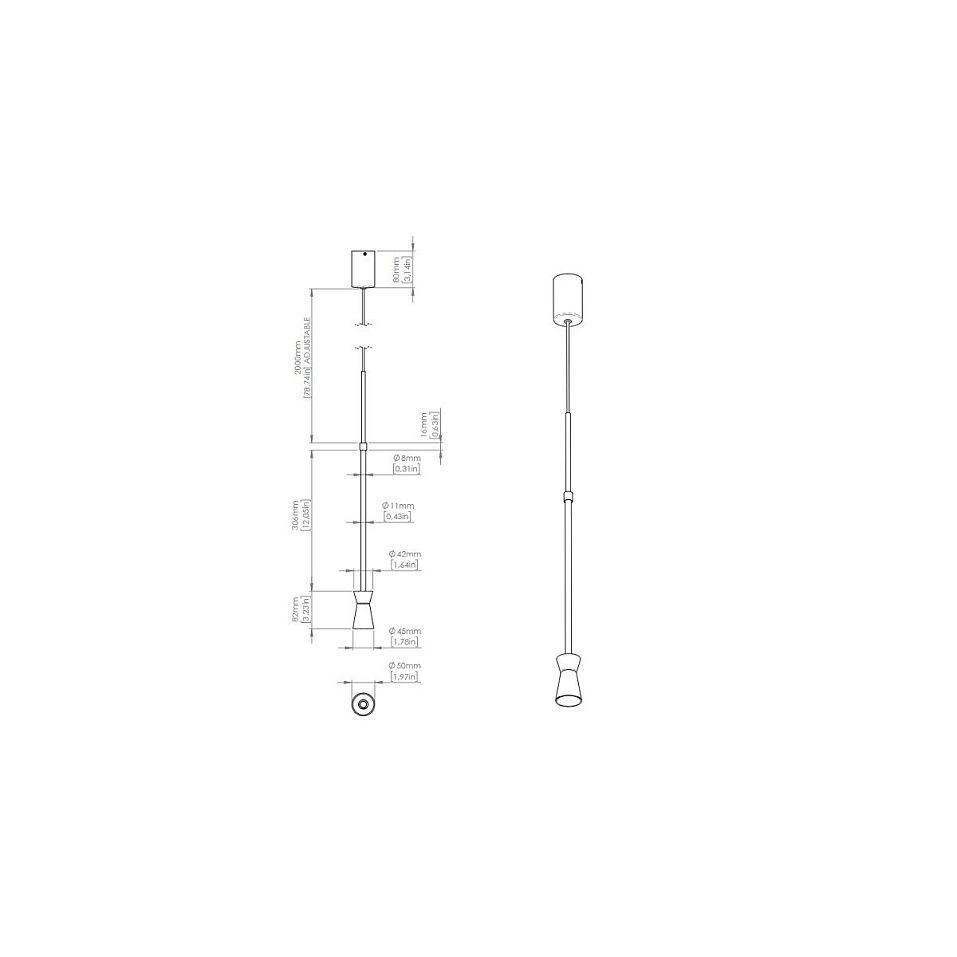 ACAM.004250_01 G+T Matt black silk frame/dark brown//matt подвесной LED 1х3  х   