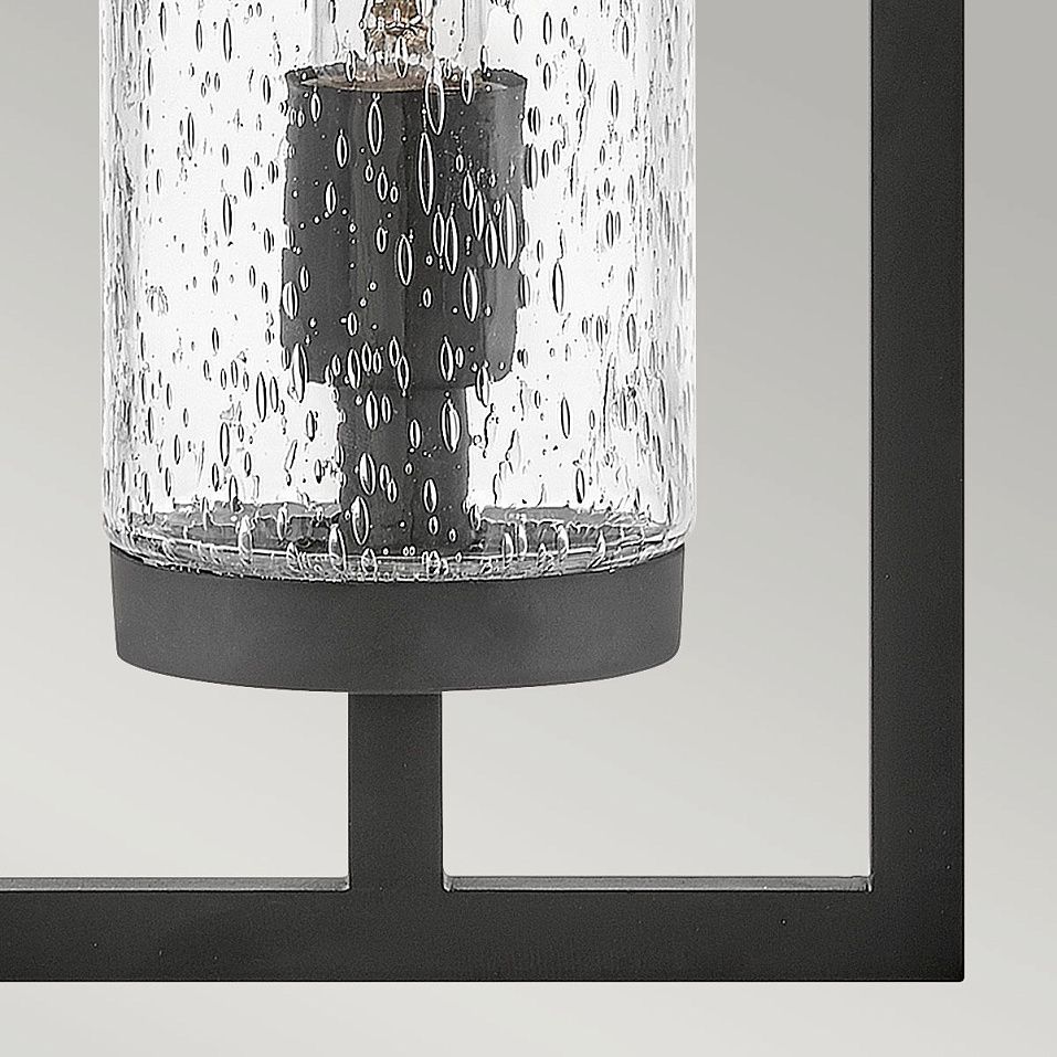 HK-CORDILLERA-M-BK  CORDILLERA Black /Clear Seeded// настенный E27 1х60  х   