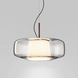 PLISSE' SPG CR/PS BR2 3000 DIM2    MATT BRONZE/CRYSTAL// подвесной LED 1х12  х  PLISSE' SPG CR/PS BR2 3000 DIM2  