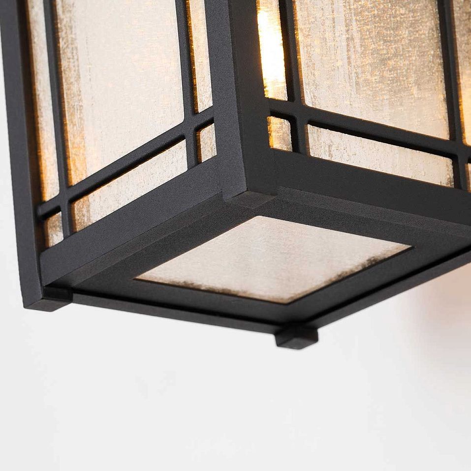 QZ-CEDAR-POINT-M-BK CEDAR POINT Black/Clear// настенный E27 1х60  х   