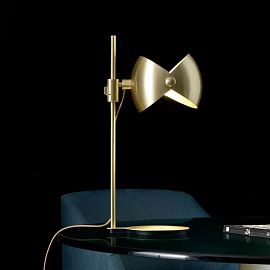 EIRENE TABLE  BURNISHED SATIN BRASS/BURNISHED SATIN BRASS// настольный E27 1х15  х  EIRENE TABLE