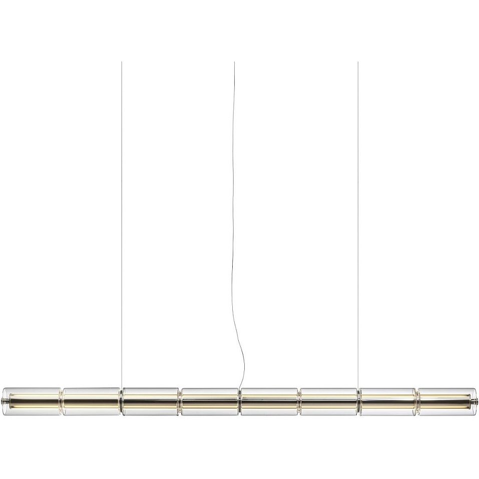 F3773000 Luce Cilindrica Aluminium/Transparent// подвесной  1х100  х   