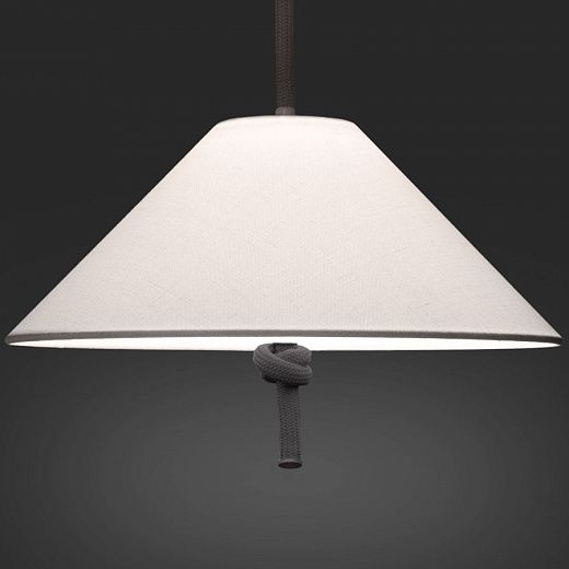 ACAM.006508 HAT Graphite grey rope/white// подвесной LED 1х14  х  ACAM.006508