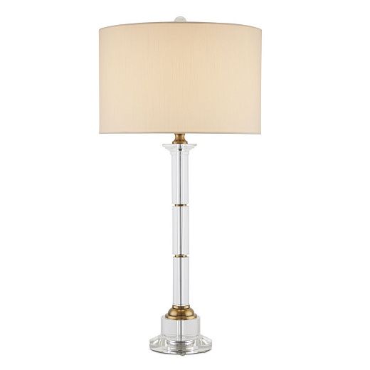 QNC-LOTHIAN-TL LOTHIAN Antique Brass / Clear /white// настольный E27 1х100  х  QNC-LOTHIAN-TL
