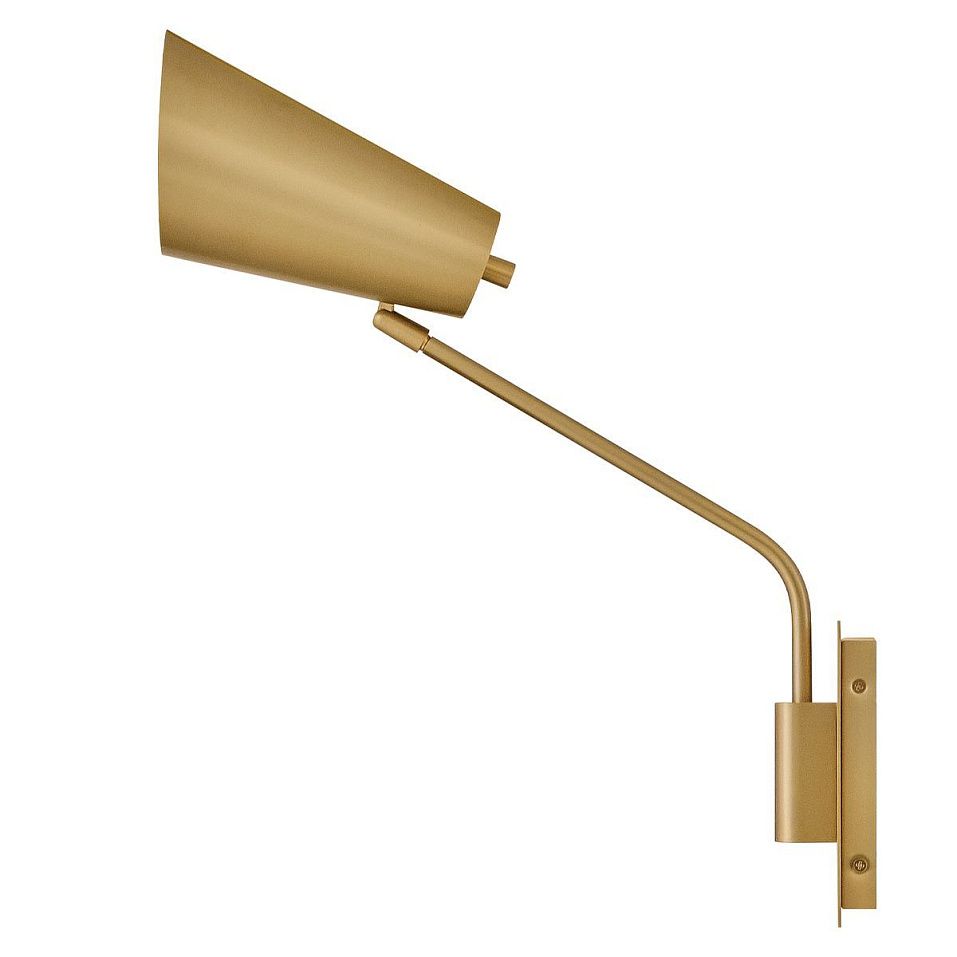 HK-BRAY-1WB-LCB BRAY Lacquered Brass/Lacquered Brass// настенный E27 1х60  х   
