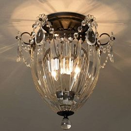 1239 23 H BAGATELLE etruscan gold/прозрачный// потолочный E27 1х60  х  1239 23 H