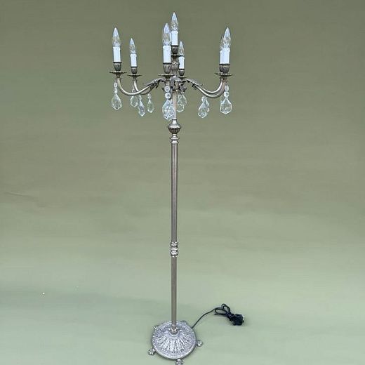 190499-51  цвет основания "античное серебро"/// напольный E14 7х40  х  190499-51