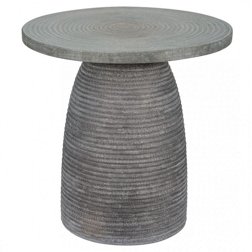 INF-L101 Столик кофейный, серый, стекло, 40х42х40 см   