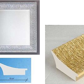 427RMA85 rett.50x50/69x69 Зеркало, silver foil, дерево/стекло, 69х69х5 см  427RMA85 rett.50x50/69x69