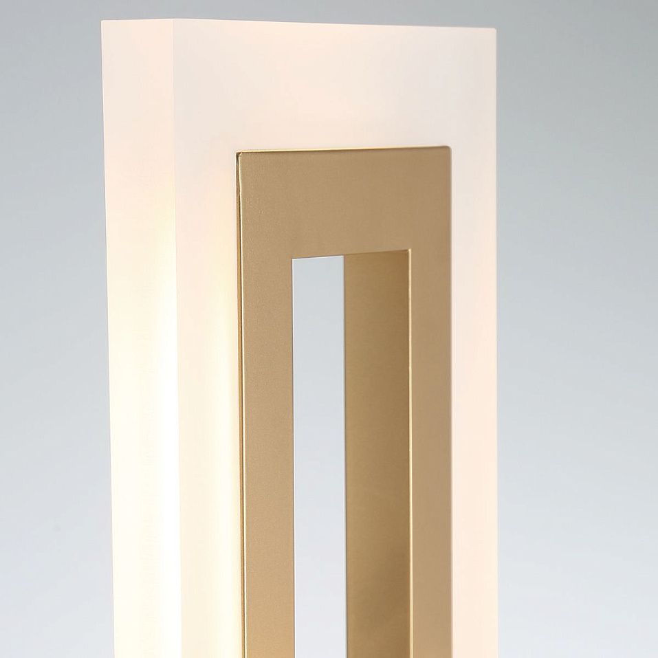 QN-INIZIO-1W-BG INIZIO Brushed Gold///Frosted white  настенный LED 1х20  х   
