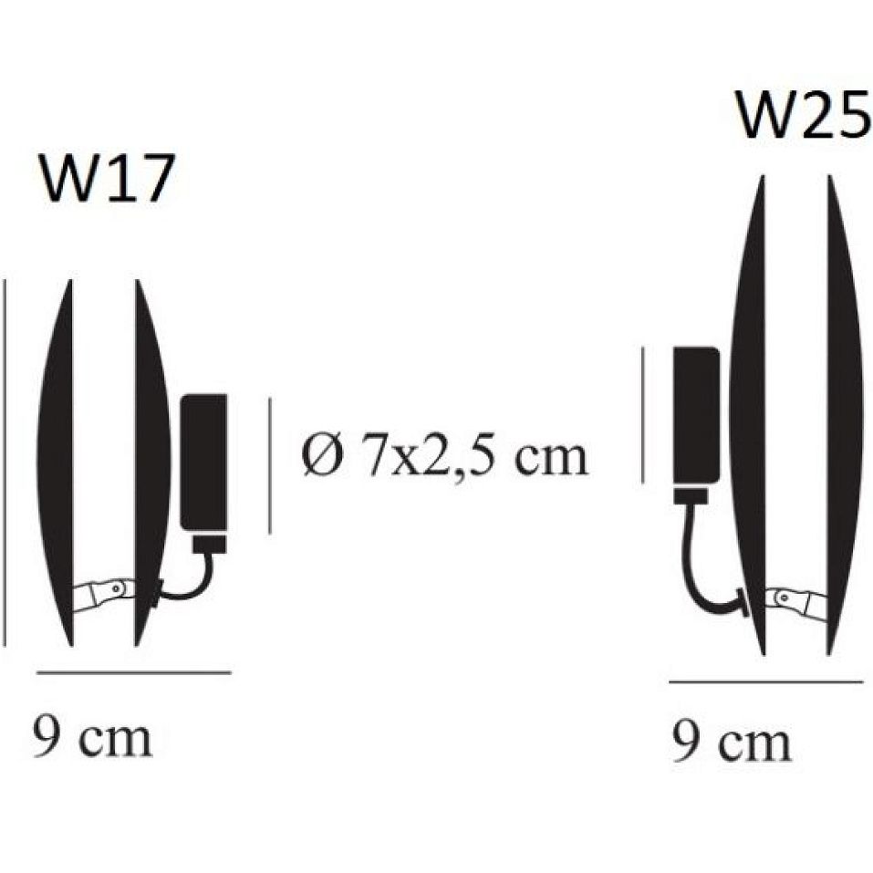 LW175 LEDERAM white/gold leaf/white// настенный LED 1х17  х   