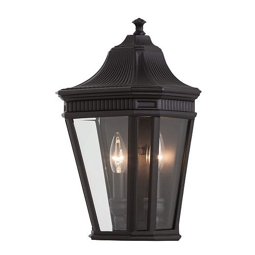 FE-COTSLN7-BK  Cotswold Lane black/clear// настенный E14 2х60  х  FE-COTSLN7-BK