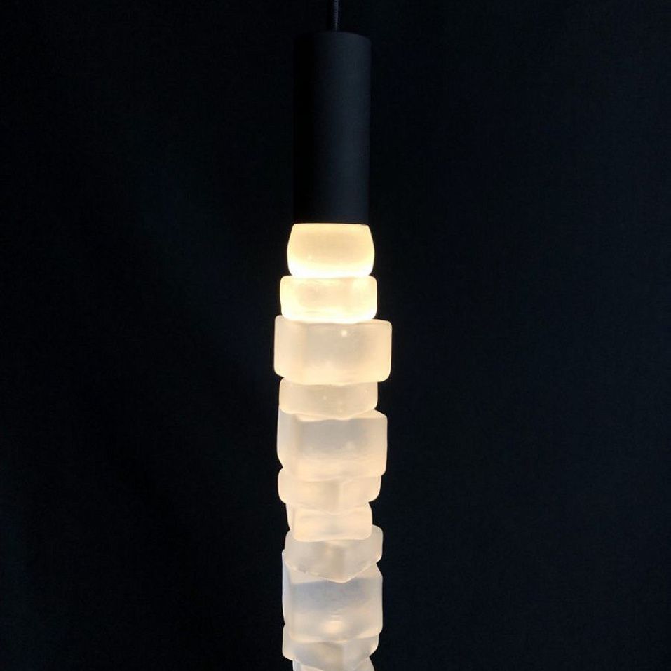 ICE CUBES Matt ICE CUBE черный матовый/матовый// подвесной G9 LED 1х7  х   