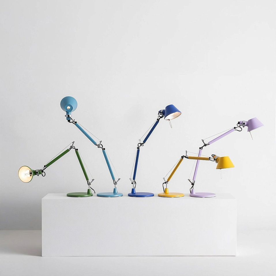 AS01180056 TOLOMEO micro Blue Klein/Blue Klein// настольный E14 LED 1х6  х   