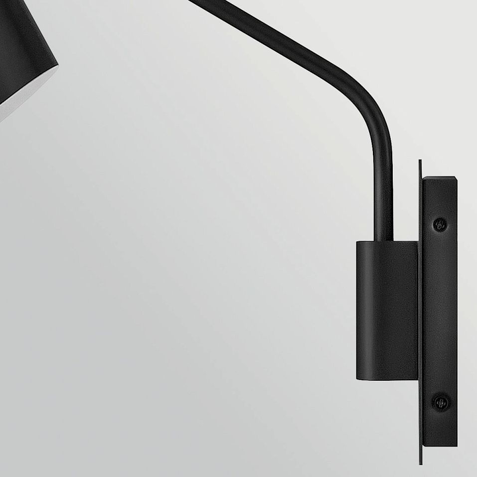HK-BRAY-1WB-BK BRAY Black/Black// настенный E27 1х60  х   