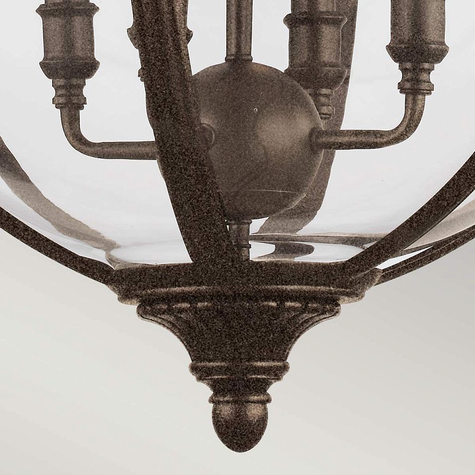 FE-ADAMS-4P-BRZ ADAMS British Bronze /British Bronze /Clear// подвесной E14 4х60  х   