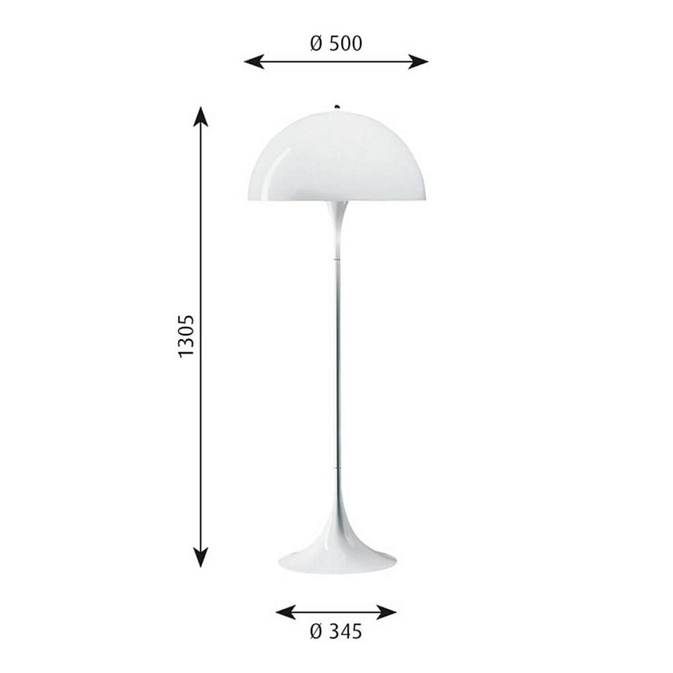5744167068 PANTHELLA FLOOR white/white// напольный E27 1х60  х   