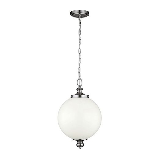 FE-PARKMAN-PL-PN PARKMAN Polished Nickel /Opal// подвесной E27 1х60  х  FE-PARKMAN-PL-PN