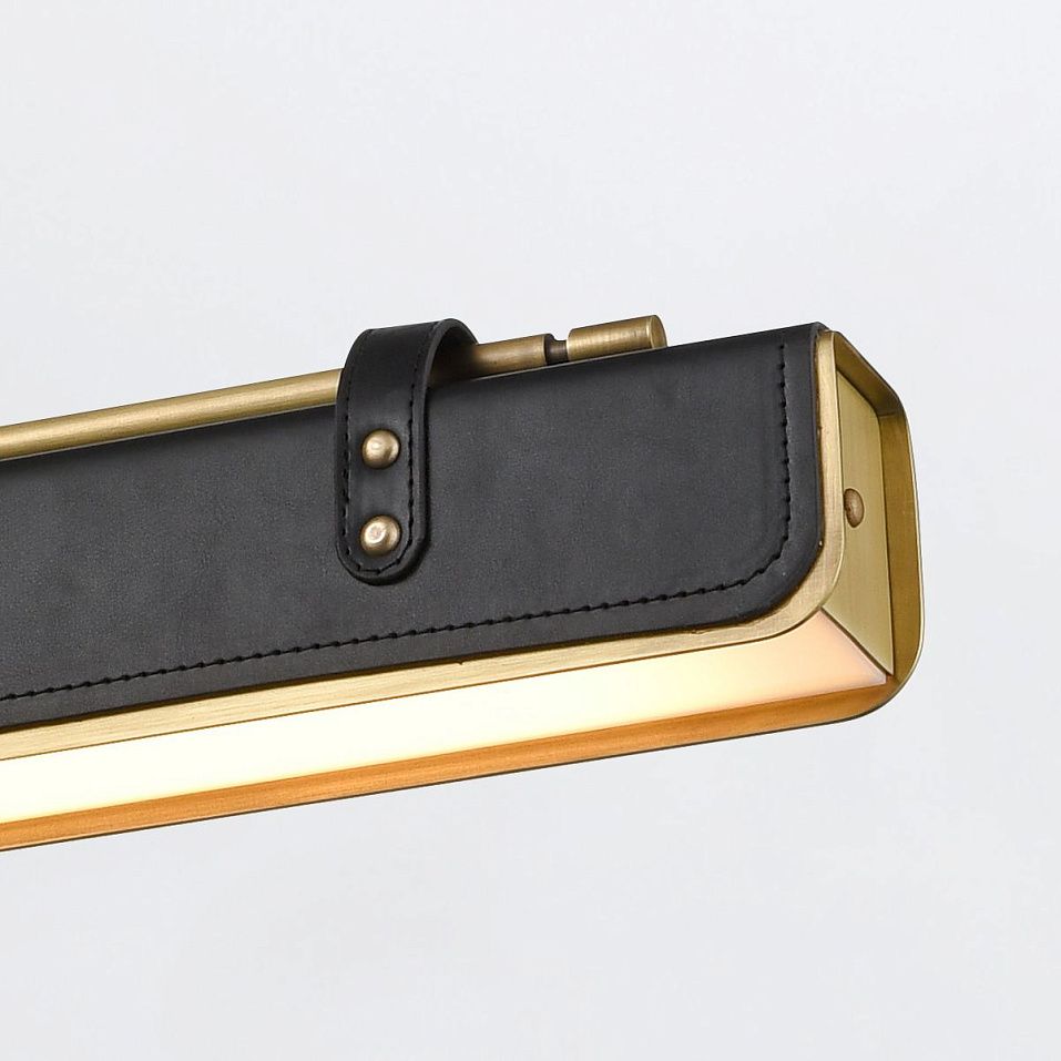 QN-VALISE-LP80-VBS-TL VALISE Vintage Brass/Tuxedo Leather ///matt подвесной LED 1х30  х   