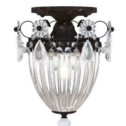 1239 76 H BAGATELLE heirloom bronze/прозрачный// потолочный E27 1х60  х  1239 76 H
