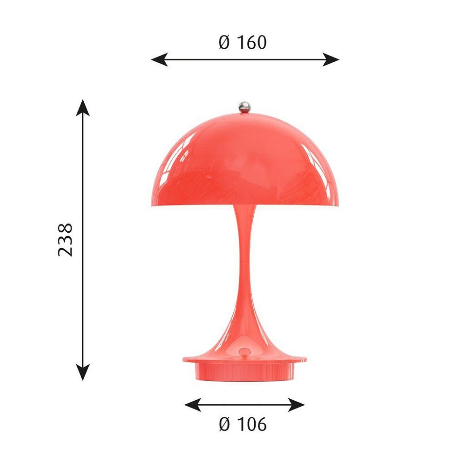 5744171517 PANTHELLA 160 Coral/Opaque Coral// настольный  1х2.5  х   