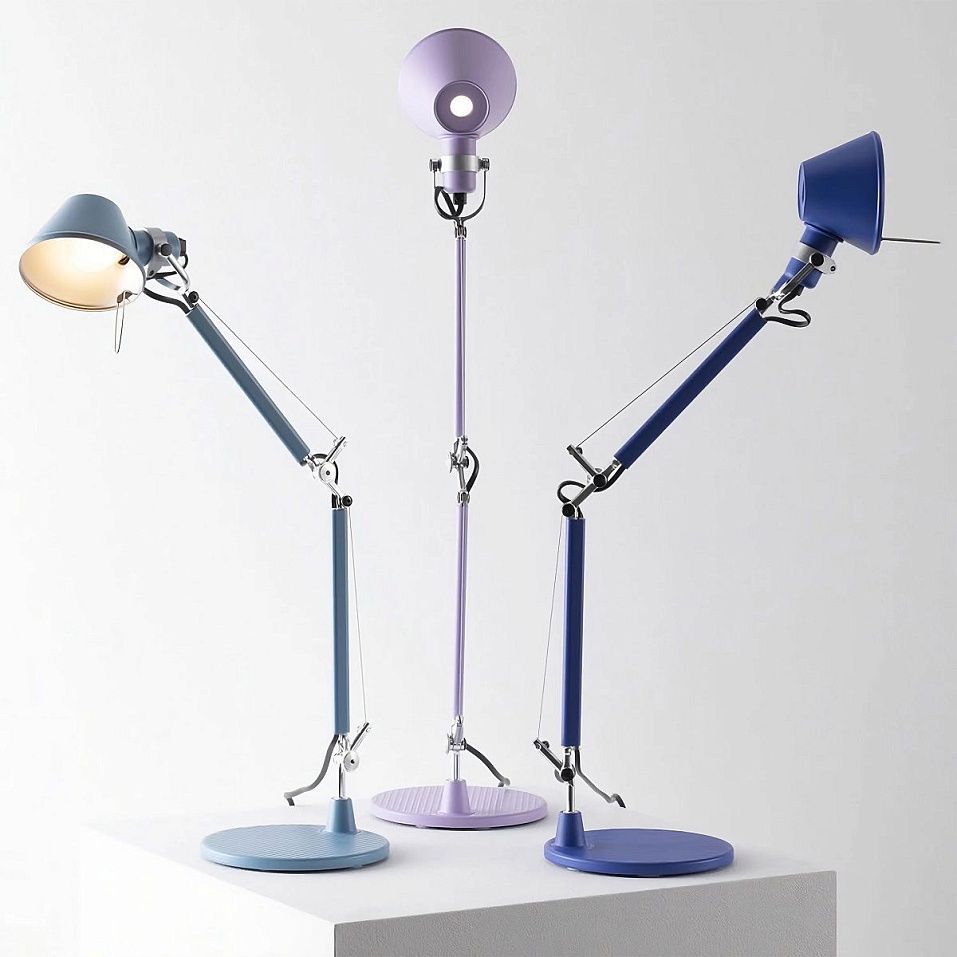 AS01180056 TOLOMEO micro Blue Klein/Blue Klein// настольный E14 LED 1х6  х   