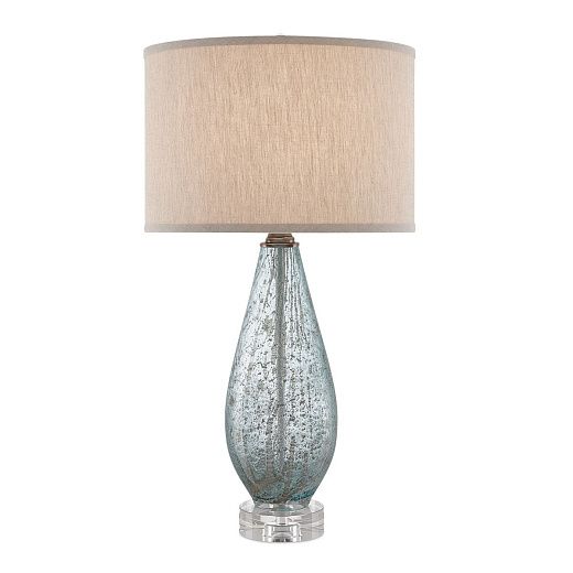 QNC-OPTIMIST-TL-BLUE OPTIMIST Pale Blue Speckle / Nickel/Natural// настольный E27 1х100  х  QNC-OPTIMIST-TL-BLUE