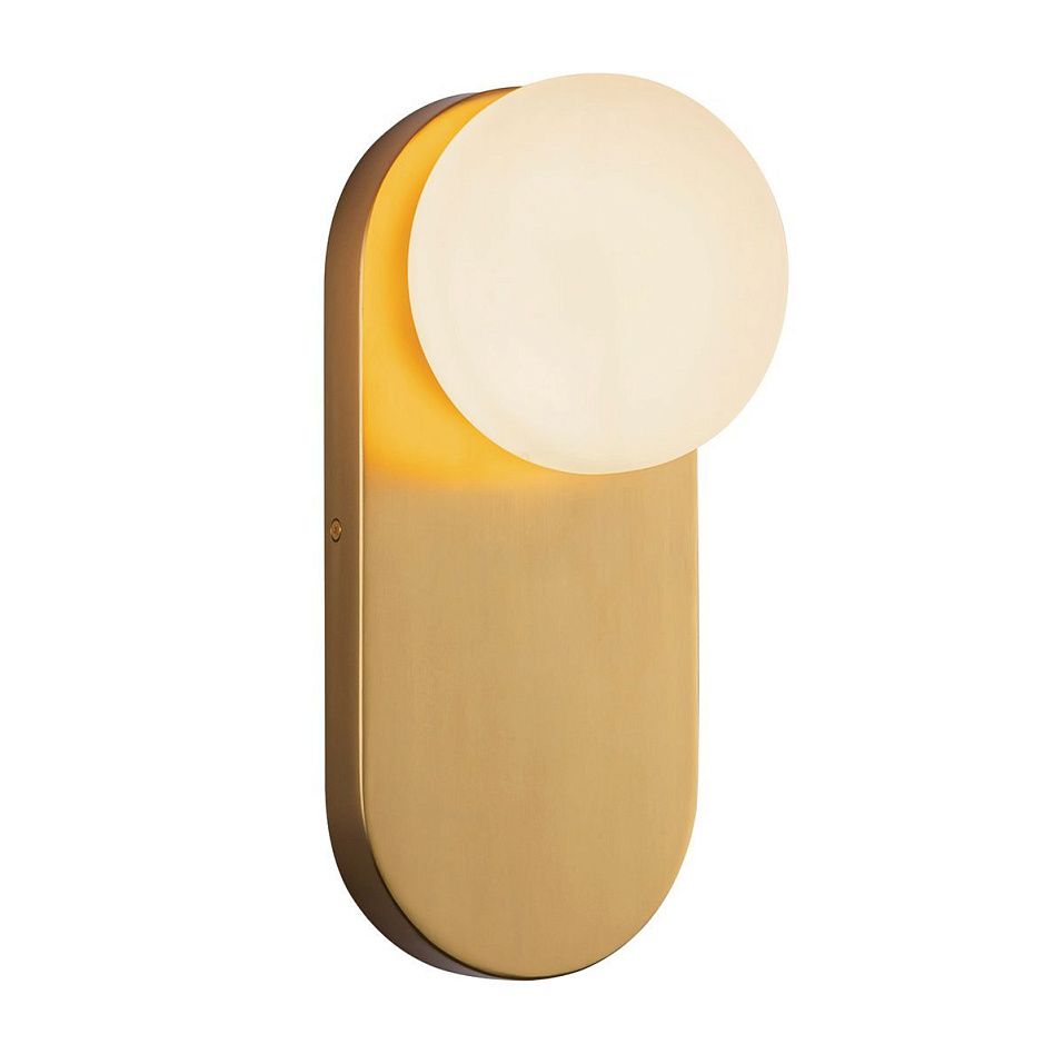 ALM-ARIEL-1WB-BG-OP ARIEL Brushed Gold/matt opal// настенный E27 1х40  х   