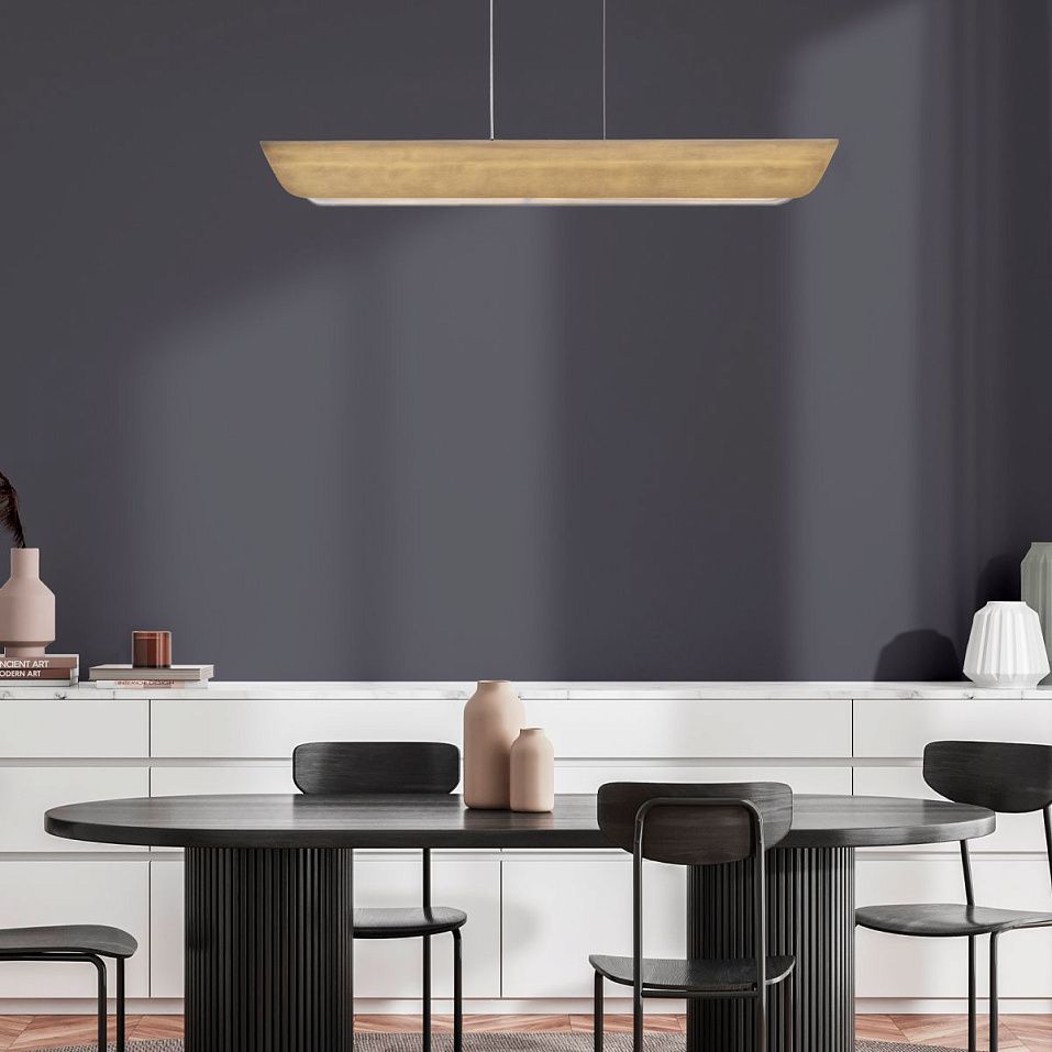 HK-ARCO-LED-LP-117-HB ARCO Heritage Brass///Heavy Ribbed подвесной LED 1х43  х   