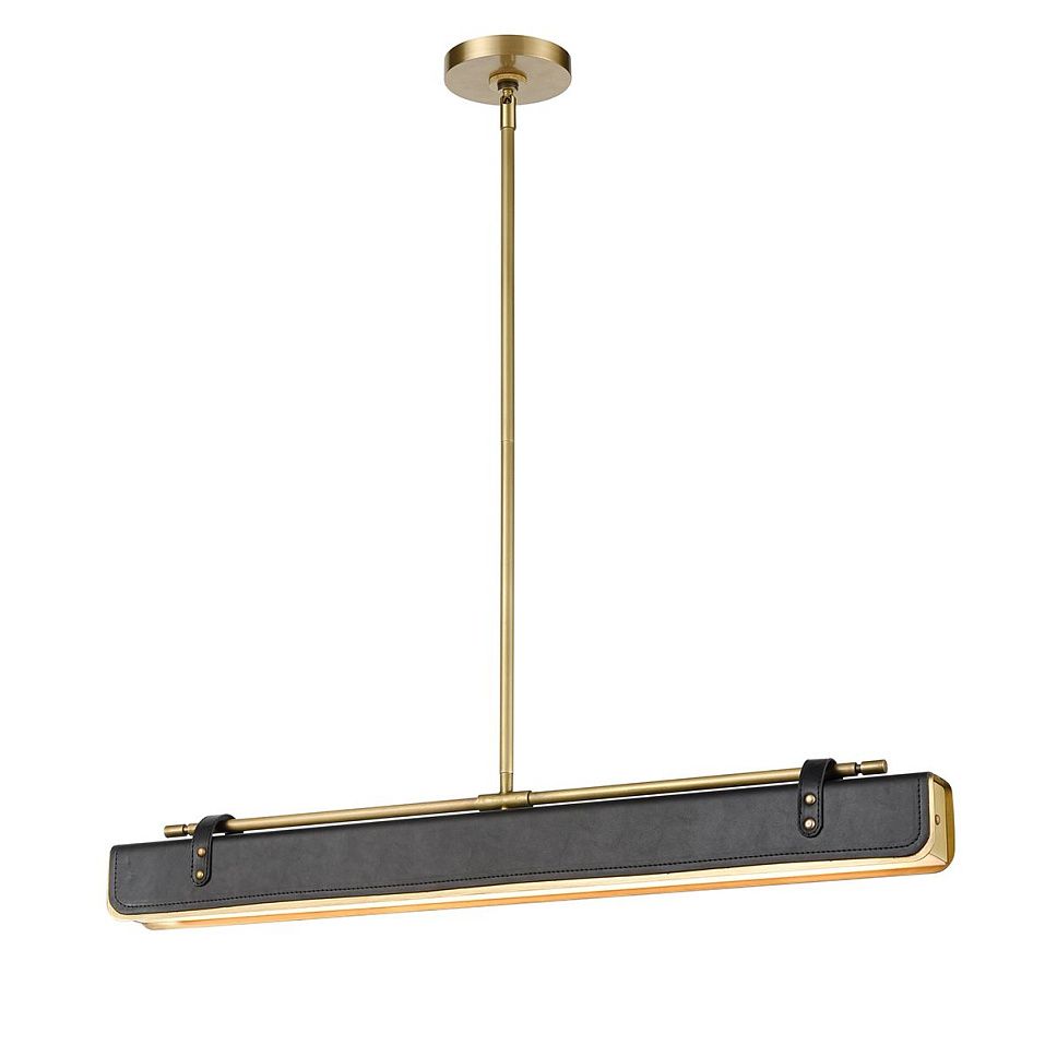 QN-VALISE-LP80-VBS-TL VALISE Vintage Brass/Tuxedo Leather ///matt подвесной LED 1х30  х   