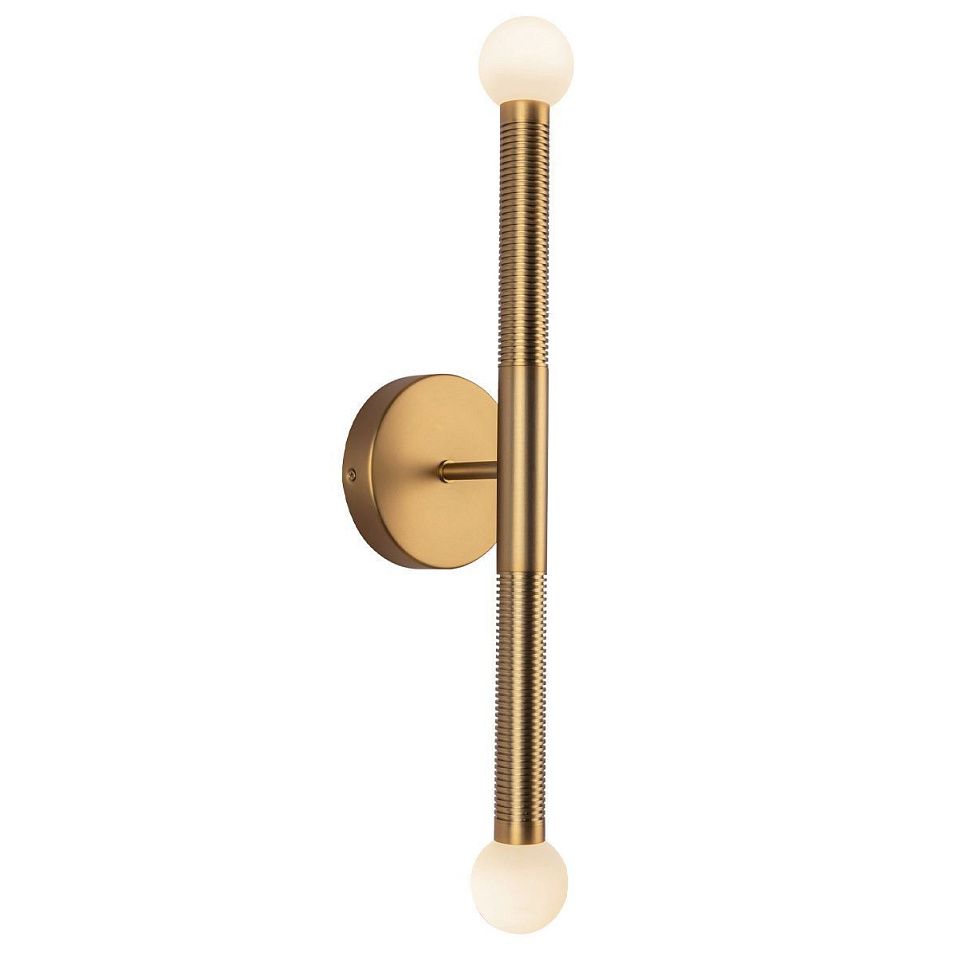 ALM-ARDEN-LED-2WB-BG ARDEN Brushed Gold/Brushed Gold//Opal настенный  2х6.5  х   