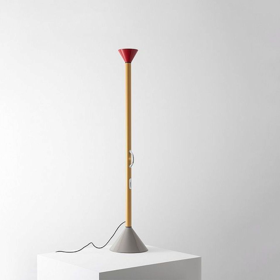 A0111W00 CALLIMACO yellow and smoke/red// напольный LED 1х45  х   