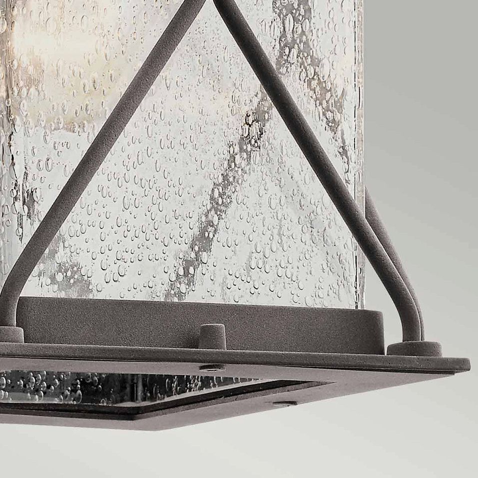 KL-ARGYLE2-S  AGRYLE Weathered Zinc /Seeded Clear// настенный E27 1х60  х   