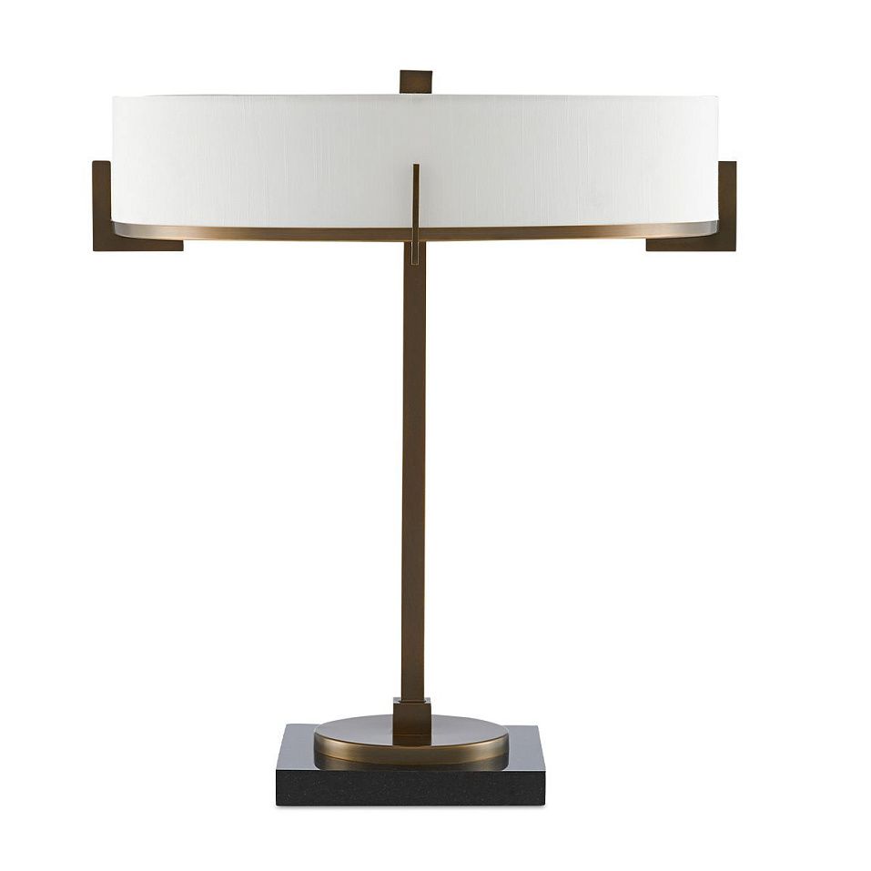 QNC-JACOBI-TL JACOBI Antique Brass /Black/White//Opal настольный E14 LED 3х7  х   