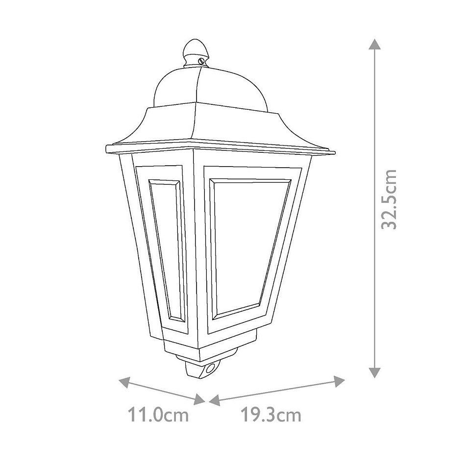 DECO-LANE7-BLACK DECO LANE Black/Clear// настенный E27 1х60  х   