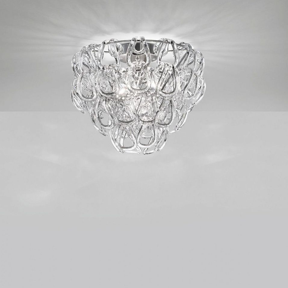 GIOGALI PL 40 CR/TR  chrom/clear// потолочный E14 2х77  х   
