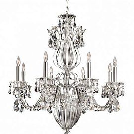 1248 40 A BAGATELLE блестящее серебро/прозрачный// подвесной E14 11х40  х  1248 40 A