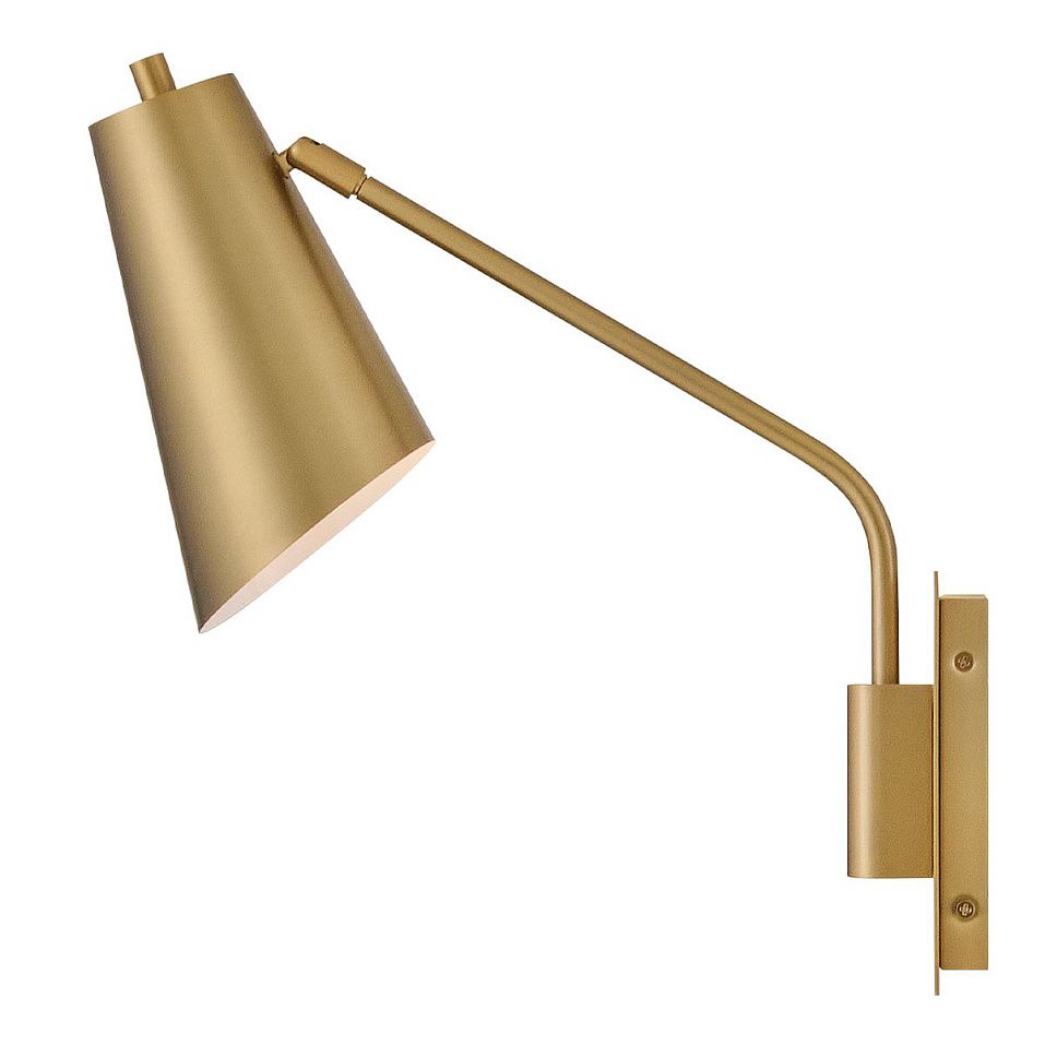 HK-BRAY-1WB-LCB BRAY Lacquered Brass/Lacquered Brass// настенный E27 1х60  х   