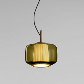 PLISSE' SP P VA PS BR2 3000 PLISSE MATT BRONZE/DARK GREEN// подвесной LED 1х12  х  PLISSE' SP P VA PS BR2 3000
