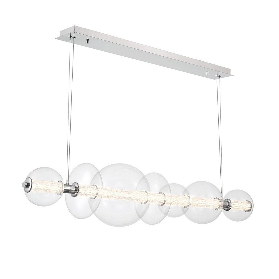QN-ATOMO-LP7-PC ATOMO Polished Chrome/Clear// подвесной LED 1х46  х   