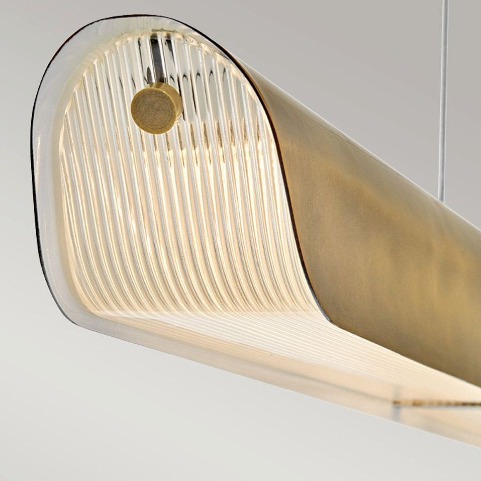 HK-ARCO-LED-LP-117-HB ARCO Heritage Brass///Heavy Ribbed подвесной LED 1х43  х   
