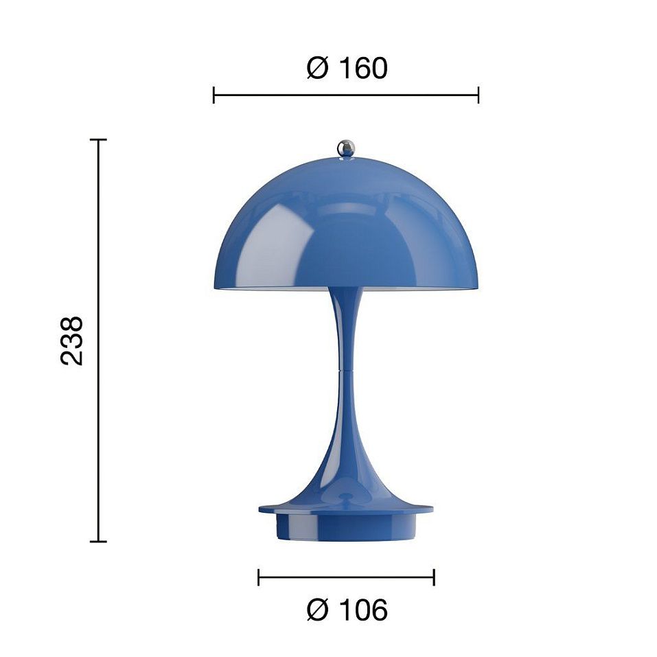 5744171520 PANTHELLA 160 Indigo Blu/Opaque Inigo Blu// настольный  1х2.5  х   
