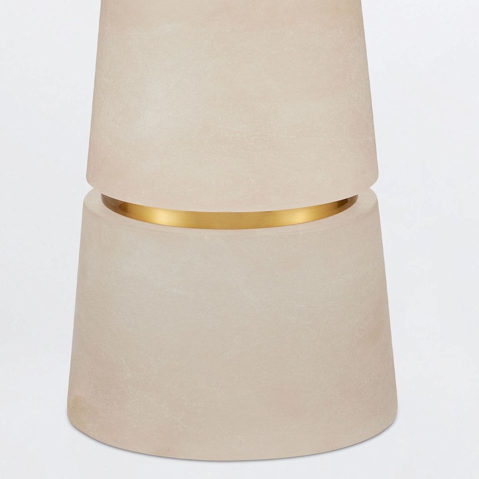 QNC-ELEANORA-TL  ELEANORA Natural Brass/Off White// настольный E27 2х100  х   