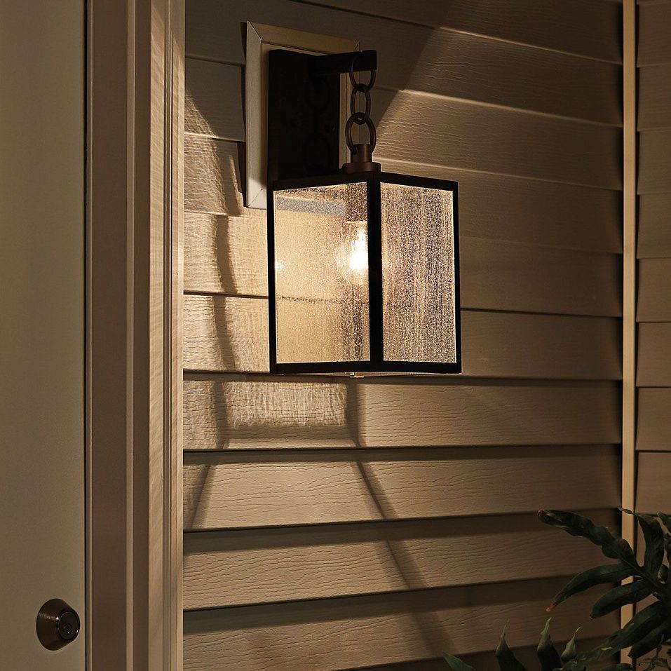 QN-LAHDEN2-M-WZC LAHDEN Weathered Zinc/Brass/ Clear Seeded// настенный E27 1х60  х   