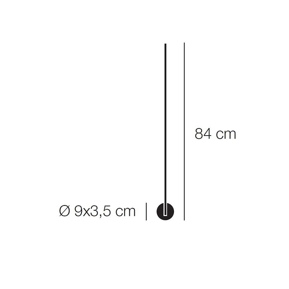 LSPV6  LIGHT STICK NICKEL/// настенный LED 6х1,1  х   