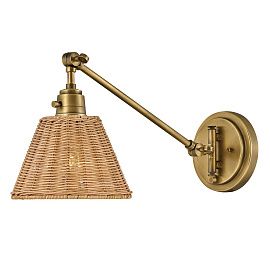 HK-ARTI-1W-HB-NR ARTI Heritage Brass/Natural // настенный E27 1х60  х  HK-ARTI-1W-HB-NR