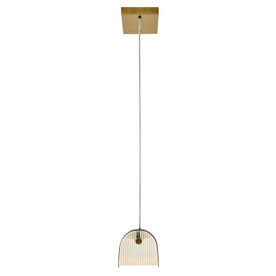 HK-ARCO-LED-LP-117-HB ARCO Heritage Brass///Heavy Ribbed подвесной LED 1х43  х   